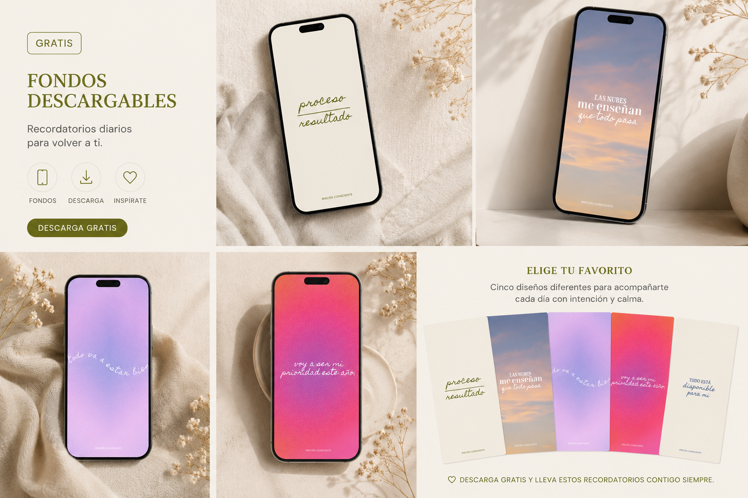 Fondos de pantalla descargables de Rincón Consciente